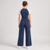 Custom Wholesale Navy Blue Raglan Crop Top Wide Leg Pants Set Manufacturer | OEM Loungewear Activewear factory