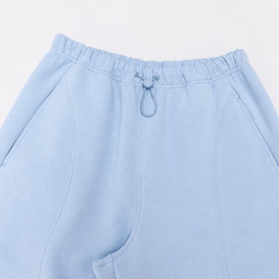 Custom Wholesale Powder Blue Zip-Up Hoodie Wide Leg Pants Tracksuit Manufacturer | OEM Track Suit factory