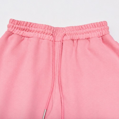 Custom Wholesale Light Pink Ribbed Zip Up Jacket Wide Leg Pants Set Manufacturer | OEM Ribbed Loungewear factory