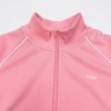Custom Wholesale Light Pink Ribbed Zip Up Jacket Wide Leg Pants Set Manufacturer | OEM Ribbed Loungewear factory