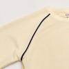 Custom Wholesale Cream Raglan Sleeve Top Wide Leg Pants Set Manufacturer | OEM Loungewear factory