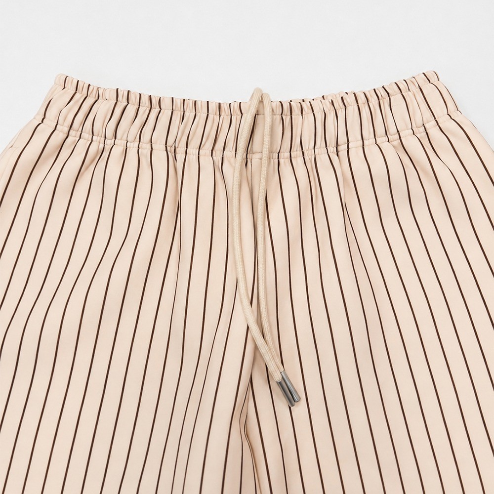 cream pinstripe loungewear
