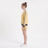 Custom Wholesale Yellow V-Neck Sweatshirt Skirt Set Manufacturer | OEM Tracksuit factory