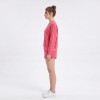 Custom Wholesale Coral Red Crewneck Sweatshirt Shorts Set Manufacturer | OEM Sweatsuit factory