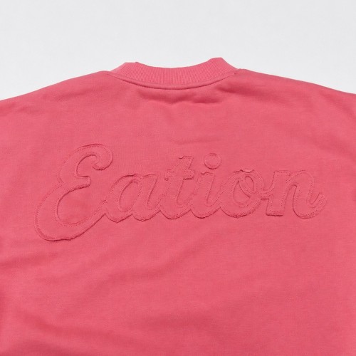 Custom Wholesale Coral Red Crewneck Sweatshirt Shorts Set Manufacturer | OEM Sweatsuit factory