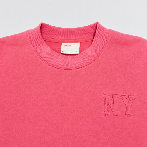Custom Wholesale Coral Red Crewneck Sweatshirt Shorts Set Manufacturer | OEM Sweatsuit factory