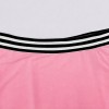 Custom Wholesale Pink Off Shoulder Crop Top Wide Leg Pants Set Manufacturer | OEM Sweatsuit factory