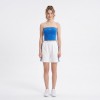 Custom Wholesale Blue Bandeau Tube Top White Shorts Set Manufacturer | OEM Sportswear factory