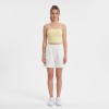 Custom Wholesale Pale Yellow Bandeau Tube Top White Shorts Set Manufacturer | OEM Gym Wear factory