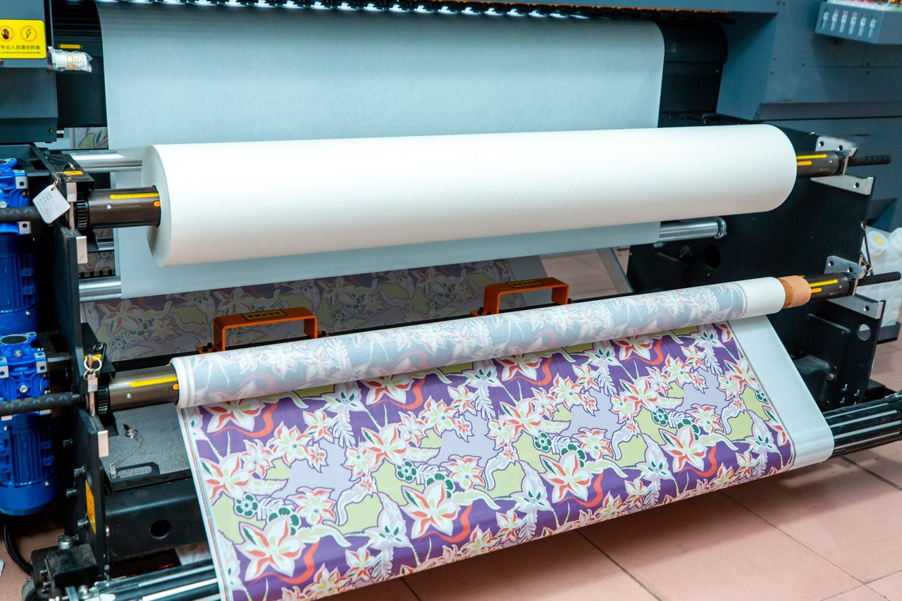 screen printing line