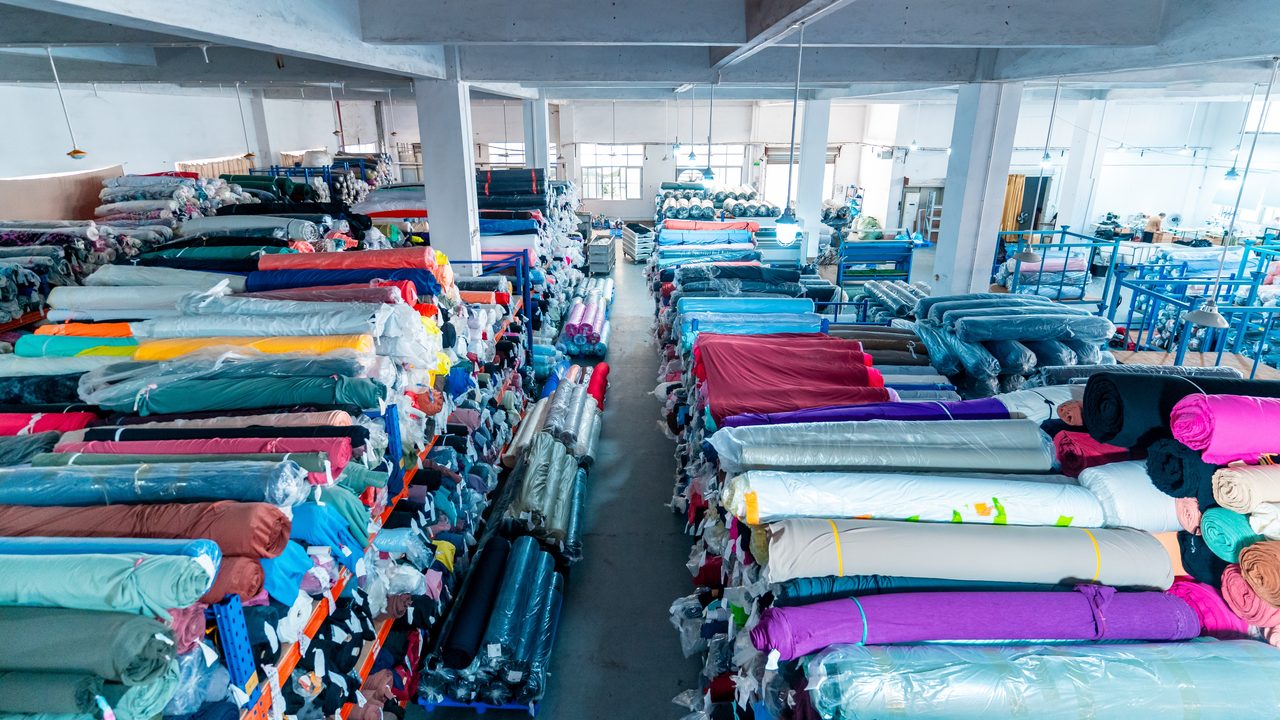 fabric showroom rolls
