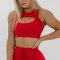 Custom Sexy Activewear Yoga Bra  | Medium Support Training Bra Workout Tank Top Women White Sexy Cut Out Sport Bra Manufacturer
