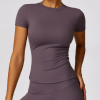 Workout Shirts Short Sleeve Tops Manufacturer | Quick Dry Women Gym Woman Shirts for Women Supplier