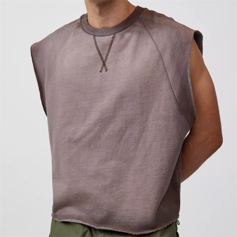 Custom Boxy Fit Gym Tank Top Manufacturers 丨 Streetwear Mens Soft Cotton Tank Tops factory