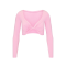 long sleeve yoga set Manufacturer | Custom front twist cropped tops 2 piece sports wear Supplier