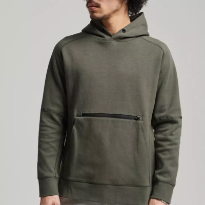 heavyweight organic cotton hoodies Manufacturer | drop shoulder front zipper pocket Hoodies factory