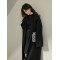 Hepburn style wool black small scented wool coat women's new autumn and winter double-sided woolen long coat
