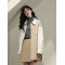 Matching color shirt type leather coat women's new autumn and winter outside with loose and lazy wind long top