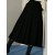 Preppy high waist black pleated skirt suit skirt women's A-line skirt skirt autumn long skirt