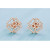 Rose gold diamond earrings