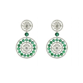 Jade Round Earrings