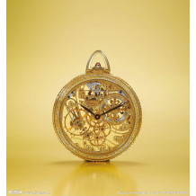 Gold Gear Pocket Watch