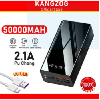 KANGZOG Power Bank 12000mAh Portable Charging PowerBank 30000mAh 50000MAH 80000mah Charger For Xiaomi OPPO iPhone samsung Wait for multiple devices 49 Ratings