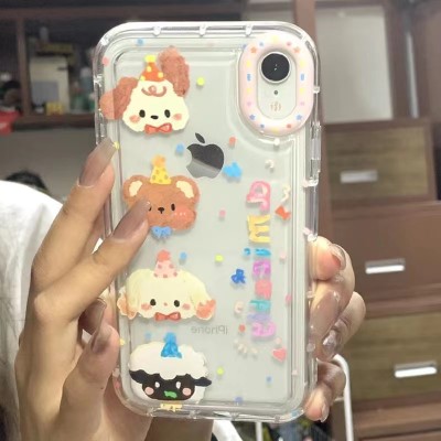 Little Red Book Little Animal party iPhone14 phone case Apple 13promax Transparent 8plus soft 11/12 female