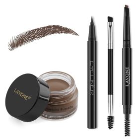 Eyebrow Seal Pencil Set, suitable for eyebrows, makeup eyebrow seal three piece set