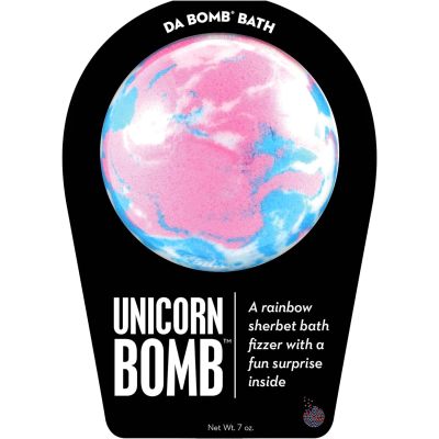 Da Bomb Unicorn, Pink Blue White, Rainbow, 7 oz