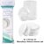 100 pieces of cotton circular makeup removal pad, 3-layer soft with storage tank compression, natural makeup removal pad set, used for facial cleaning and applying facial toner (white)