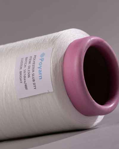 DL1506 Polyester Slub Yarn 150D | Durable, Anti-Wrinkle for Dyeing, Weaving, Spinning and embroidery