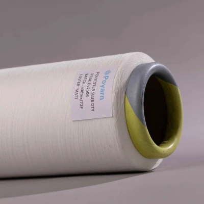 Wholesale Polyester Slub Yarn DL7506 DTY Yarn | Slub-Effect, Filament | Perfect for Weaving and Dyeing