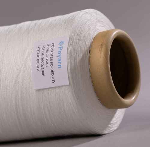 Bulk Order CY350-2 Polyester Folded Yarn 360D | Premium Slub-Effect Yarn for Window Screen & Curtain