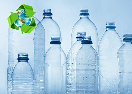 recycled polyester bottles