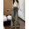 Retro American High Street Jeans Women's Autumn and Winter New 2023 Popular Long Pants Loose Straight Leg Wide Leg Pants