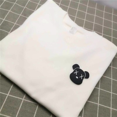 香港潮牌黑白暴力熊短袖t恤男女潮流港风宽松纯棉圆领情侣半袖ins