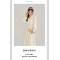 French dress female autumn winter 2023 new inside with white long-sleeved fairy gentle wind V-neck dress