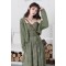 Autumn gentle wind sweet floral dress two-piece knitted cardigan women's suit fashion date