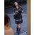 High-grade polo knit dress female 2023 autumn and winter new salt department mature woman thin design dress female