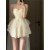 High-class Train Dress Strapless Lace Dress Women's Summer Temperament Waist Puffy Skirt