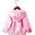 Monkey Clothing Baby Girls Jackets with Hood Spring Outwear Coat Zipper Unicorn for 1-5 Years Baby Toddler