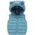 Monkey Clothing Girls Quilted Sleeveless Jacket Hooded Puffer Vest Full Zip Waistcoat Ultra Light Gilet 2-7 Years
