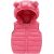 Monkey Clothing Girls Quilted Sleeveless Jacket Hooded Puffer Vest Full Zip Waistcoat Ultra Light Gilet 2-7 Years