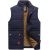 Monkey Clothing Men's Sherpa Lined Fleece Vest Winter Fishing Travel Utility Vest Gilet