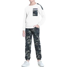Monkey Clothing Boys Clothes Casual Camouflage 2 Piece Outfits Kids Long sleeve Sweatshirt Pants Sets Tracksuit