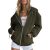 Monkey Clothing Women's Cute Hoodies Teen Girl Fall Jacket Oversized Sweatshirts Casual Drawstring Zip Up Y2K Hoodie with Pocket