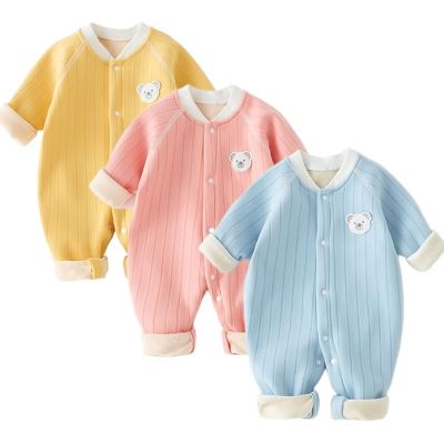 Monkey Clothing Boy Girl Organic Cotton Bodysuit Long Sleeve Jumpsuit 3-Pack Outfits Clothes,0-24Months