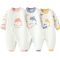 Monkey Clothing Boy Girl Organic Cotton Bodysuit Long Sleeve Jumpsuit 3-Pack Outfits Clothes,0-24Months