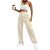 Monkey Clothing Women's High Waisted Cargo Pants Travel Y2K Streetwear Baggy Stretchy Pants with 6 Pockets Drawstring Ankle Cuffs